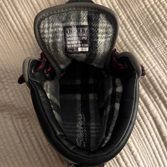 Navy and Gray Sketchers Women’s Rain Boots - Picture 3 of 5